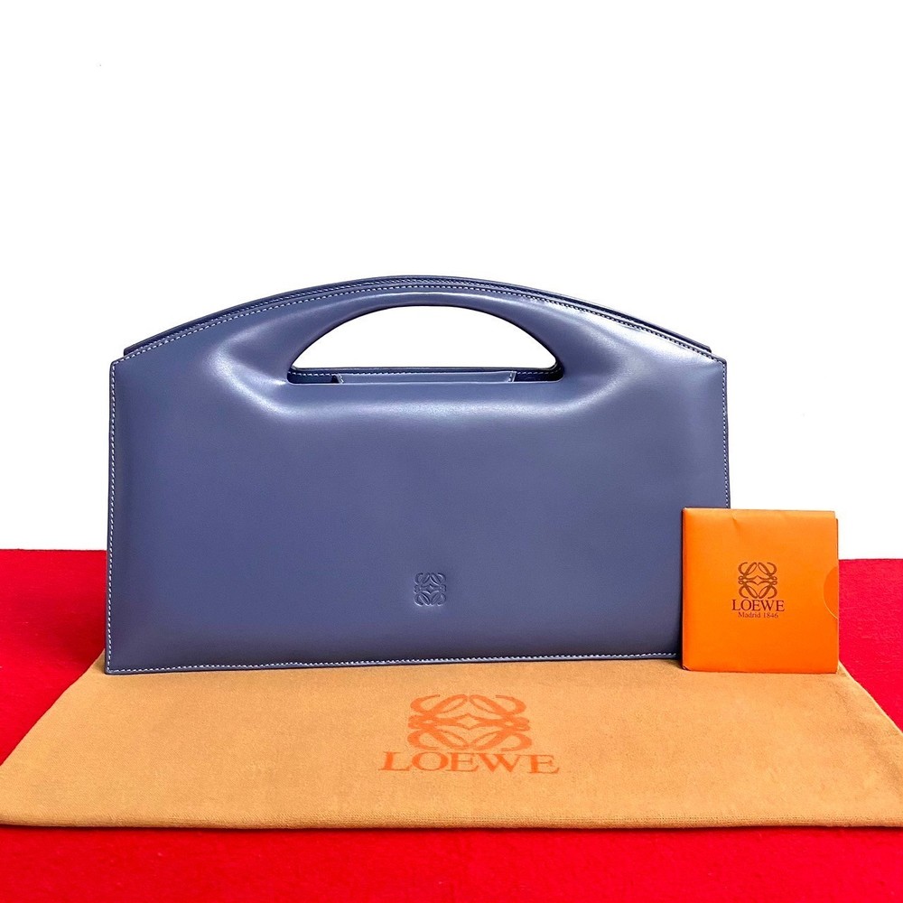 Loewe Anagram Logo Calf Mini Bag Purple